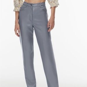 Aritzia Wilfred Free Melina Faux Leather Pants | Purple